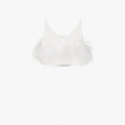 Shop 16arlington Poppy Feather Camisole In White