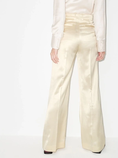 Shop Joseph Bernel Wide Leg Trousers In Neutrals