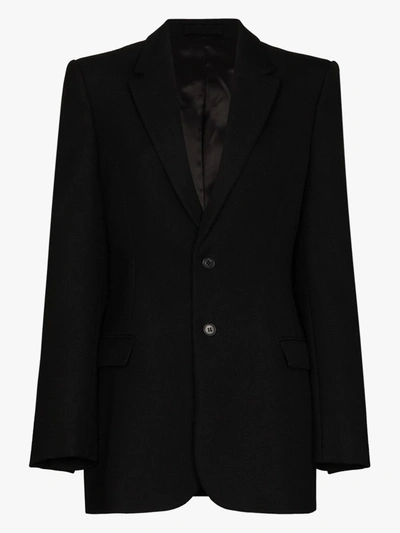 Shop Wardrobe.nyc X Browns 50 Single-breasted Blazer In Black