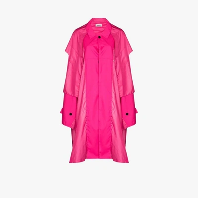 Shop Ambush Oversized Rain Poncho In Pink