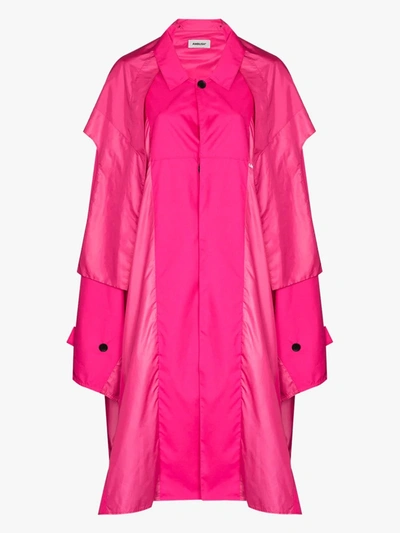 Shop Ambush Oversized Rain Poncho In Pink