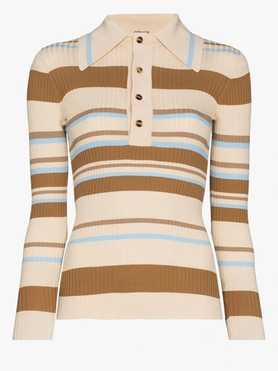 Shop Dodo Bar Or Penny Striped Ribbed Sweater In Multicolour