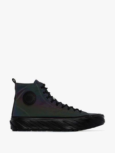 Shop Age Reflective High Top Sneakers In Black