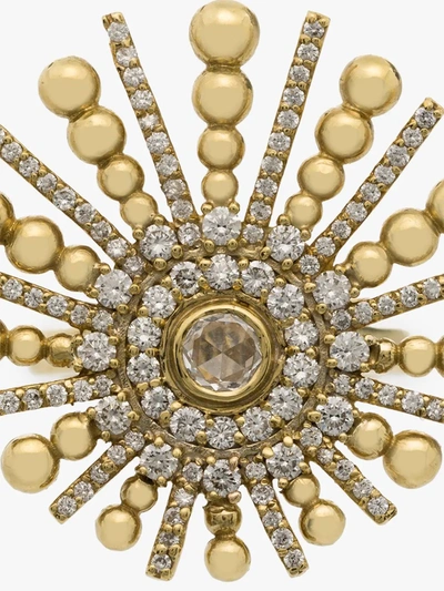 Shop Mindi Mond 18k Yellow Gold Spoke Diamond Ring