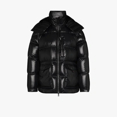 Shop Moncler Genius Gefütterte 'tethys' Jacke In Lackoptik In Schwarz