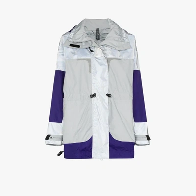 Shop Adidas By Stella Mccartney Reflective Recycled Ripstop Jacket In Grey