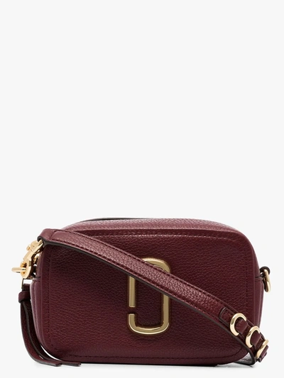 Shop Marc Jacobs Red The Softshot 17 Leather Cross Body Bag