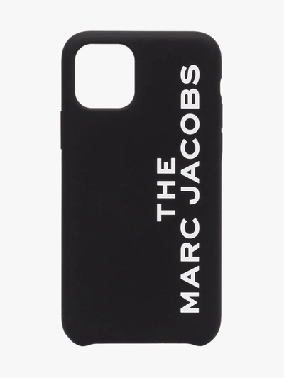 Shop The Marc Jacobs Black Logo Print Iphone 11 Case