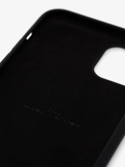 Shop The Marc Jacobs Black Logo Print Iphone 11 Case