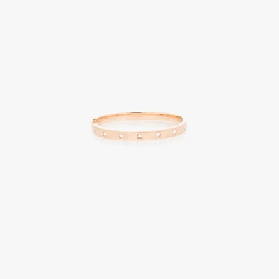 Shop Anita Ko 18k Rose Gold Oval Diamond Bracelet In Pink