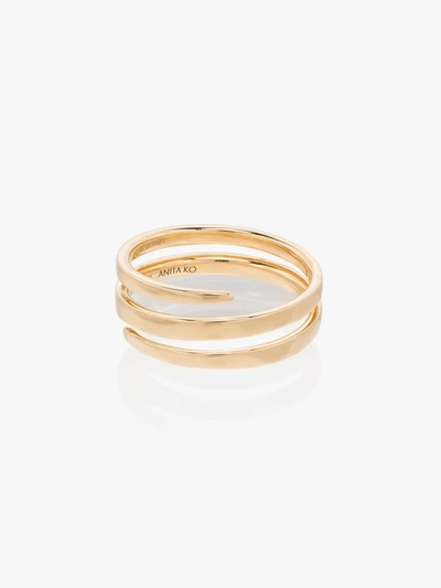 Shop Anita Ko 18k Yellow Gold Coil Ring