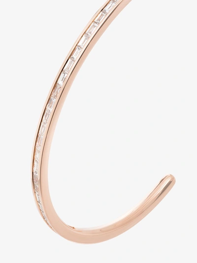 Shop Anita Ko 18k Rose Gold Diamond Cuff Bracelet In Metallic
