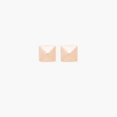 Shop Anita Ko 14k Rose Gold Spike Stud Earrings In Metallic