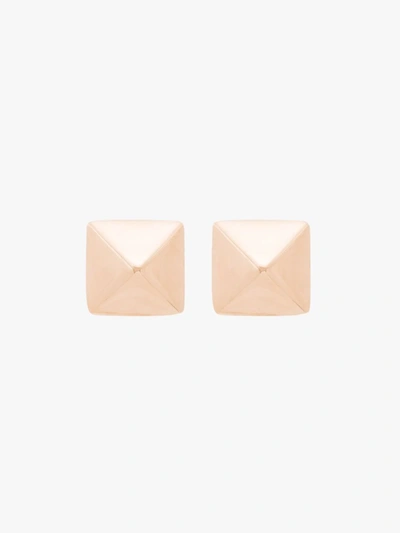 Shop Anita Ko 14k Rose Gold Spike Stud Earrings In Metallic