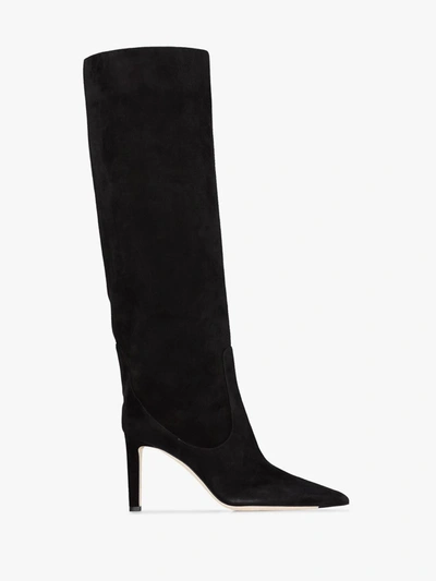 Shop Jimmy Choo Stiefel Mit Spitzer Kappe In Schwarz