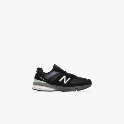 Shop New Balance Black 990 V5 Low Top Sneakers