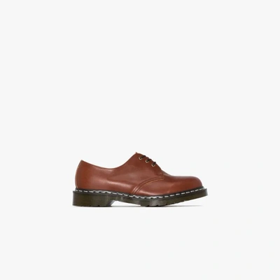 Shop Dr. Martens' 1461 Leather Derby Shoes In Brown