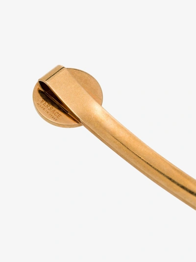 Versace Single Tribute Left Side Hair Clip In Metallic