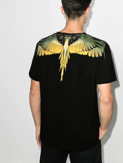 Shop Marcelo Burlon County Of Milan Wings Cotton T-shirt In Black