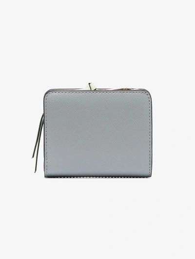 Shop The Marc Jacobs Purple The Snapshot Mini Compact Leather Wallet