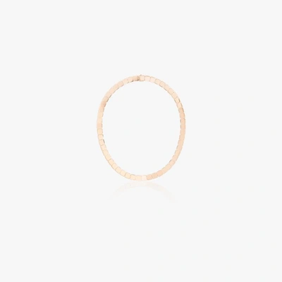 Shop Anita Ko 18k Rose Gold Harlow Link Necklace In Pink