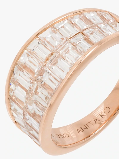 Shop Anita Ko 18k Rose Gold Galaxy Diamond Ring In Pink