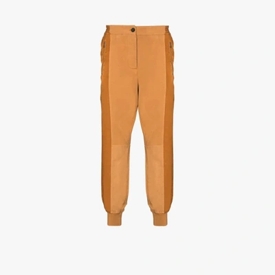 Shop Haider Ackermann Orange Panelled Track Pants