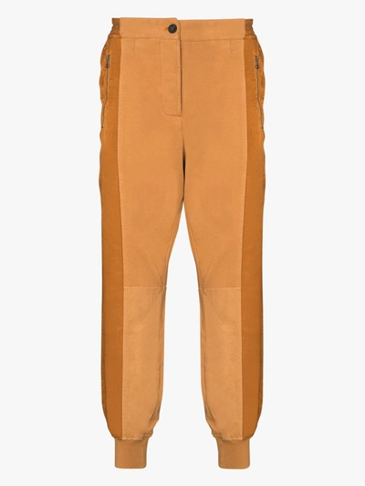 Shop Haider Ackermann Orange Panelled Track Pants