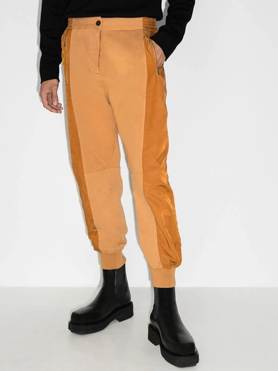 Shop Haider Ackermann Orange Panelled Track Pants