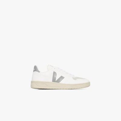 Shop Veja V-10 Low Top Sneakers In White