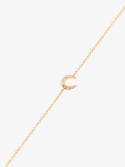 Shop Lizzie Mandler Fine Jewelry 18k Yellow Gold Crescent Moon Necklace