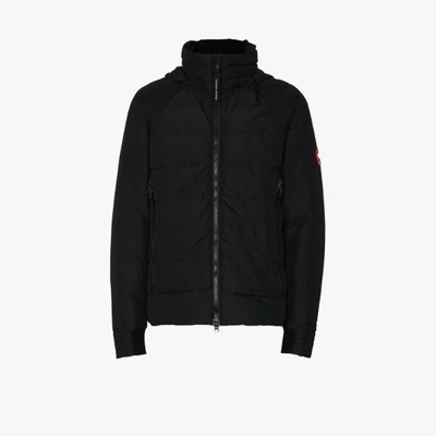 Shop Canada Goose Black Hybridge® Base Hooded Jacket