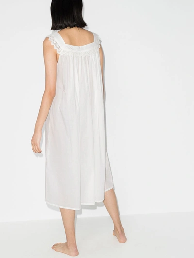 Shop Pour Les Femmes Tanya Cotton Nightdress In White
