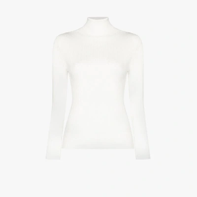 Shop Fusalp White Ancelle Roll-neck Sweater