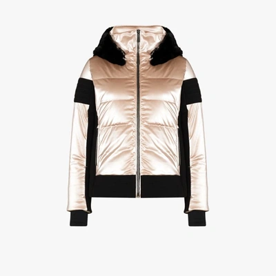 Shop Fusalp Gardena Hooded Puffer Jacket In Pink