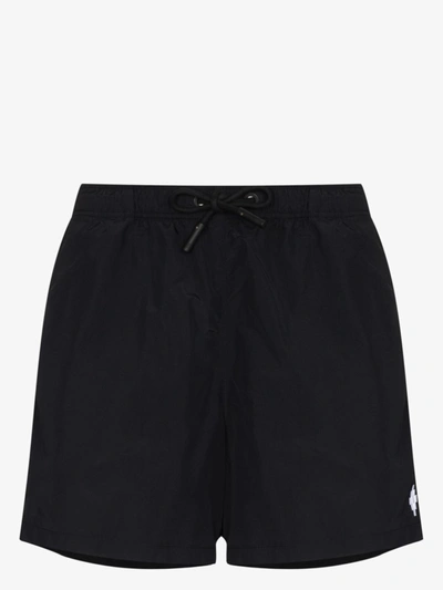 Shop Marcelo Burlon County Of Milan Cross Swim Shorts In Black