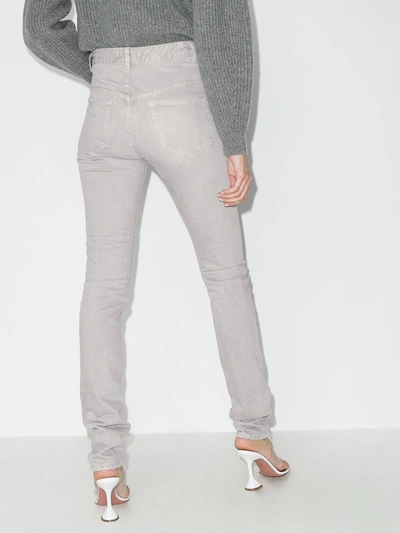 Shop Isabel Marant Grey Nominic High Waist Skinny Jeans
