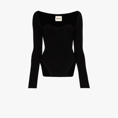 Shop Khaite The Maddy Top In Black