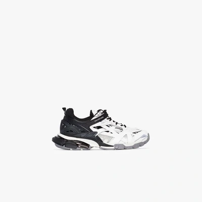 Shop Balenciaga Black And White Track.2 Sneakers