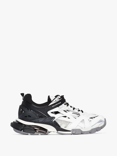 Shop Balenciaga Black And White Track.2 Sneakers