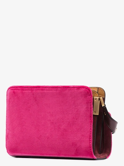 Shop Marni Pink Trunk Reverse Small Shoulder Bag