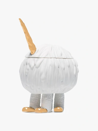 L'objet X Haas Brothers White Mojave Unicorn Candle In White