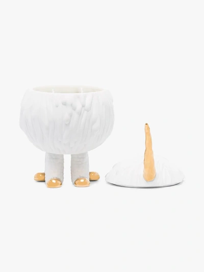 L'objet X Haas Brothers White Mojave Unicorn Candle In White
