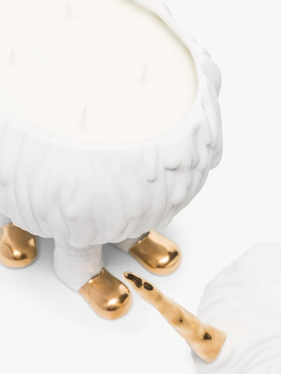 L'objet X Haas Brothers White Mojave Unicorn Candle In White