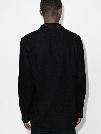 Shop Ann Demeulemeester Black Single-breasted Blazer