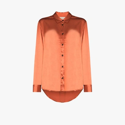 Shop Asceno Milan Oversized Shirt In Orange