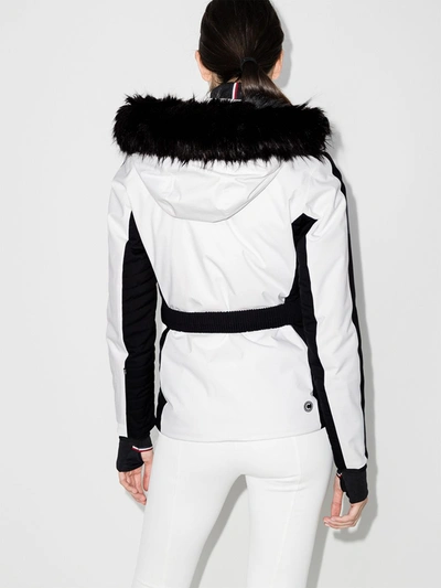 Shop Colmar Two Tone Hooded Ski Jacket In White
