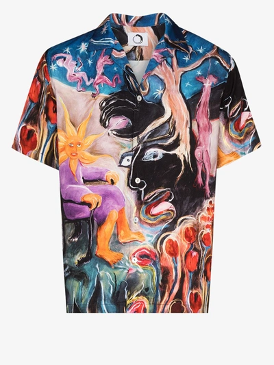 Shop Endless Joy Expanded Man Printed Shirt In Multicolour