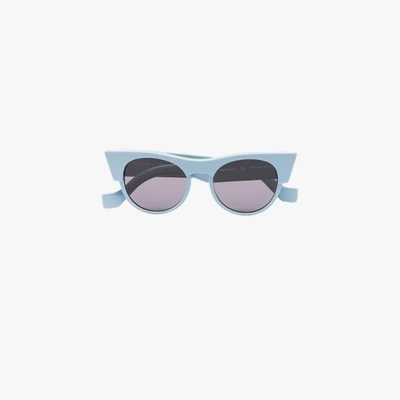 Shop Tol Eyewear Blue Icon Cat Eye Sunglasses