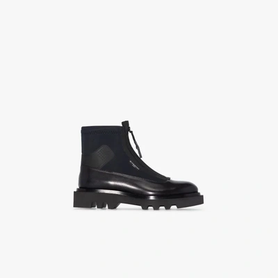 Shop Givenchy Black Combat Ankle Boots